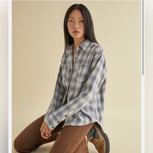 Reformation Relaxed Harper Flannel Shirt